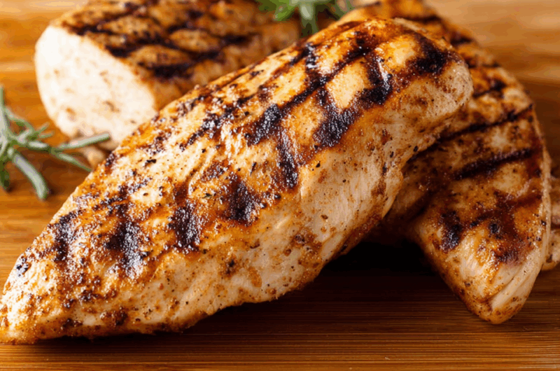 Flame-Kissed Juicy Chicken Breasts with Paprika and Olive Oil
