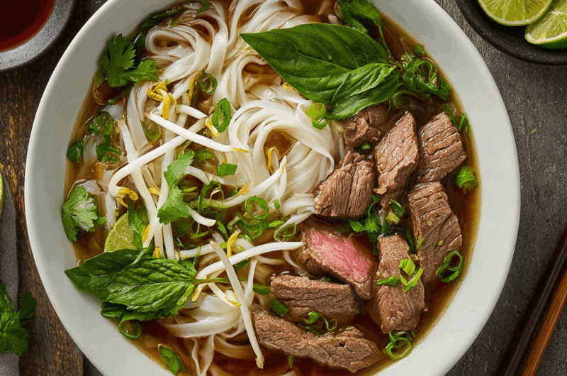 Authentic Vietnamese Pho with Slow-Simmered Bone Broth