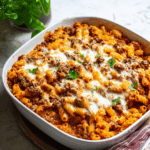 Cheesy Beef & Pasta Bake