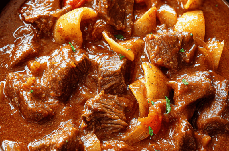 Savory Hungarian Stew with Beef and Paprika