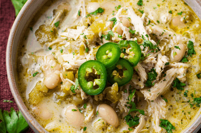 Creamy Instant Pot White Chicken Chili with Cannellini Beans & Fresh Herbs