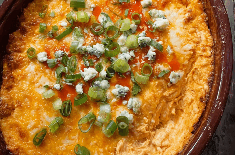 Creamy Buffalo Chicken Dip with Ranch and Cheddar Bliss