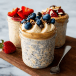 Creamy Chocolate Banana Bread-Inspired Overnight Oats