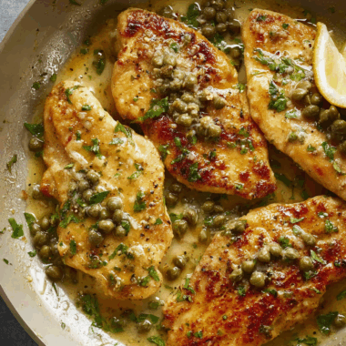 Zesty Skillet Chicken Piccata in Lemon Caper Sauce