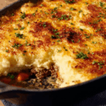 Smoky Guinness Lamb Shepherd’s Pie with Cheddar Mash