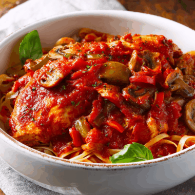 Rustic Italian Chicken Cacciatore with Vegetables