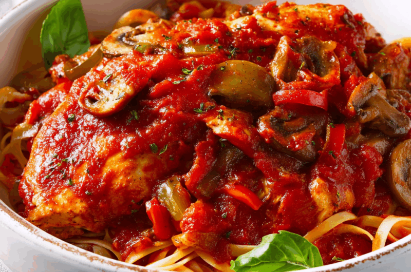 Rustic Italian Chicken Cacciatore with Vegetables