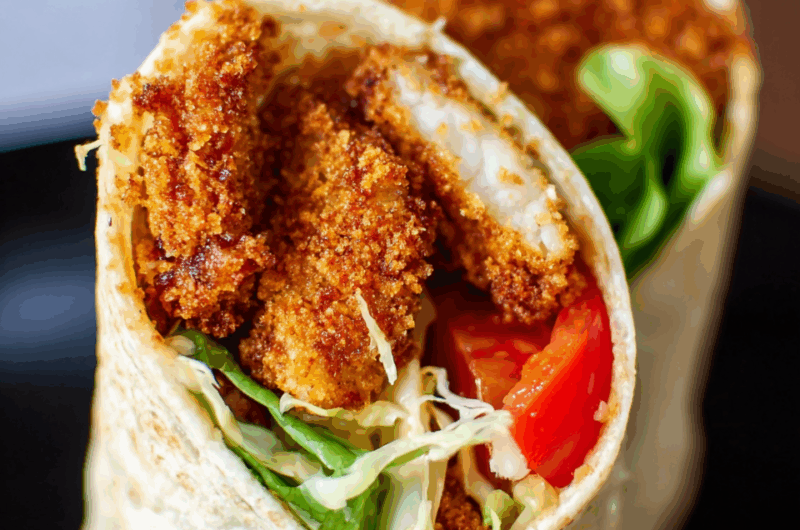 Extra Crispy Southern Fried Chicken Wrap with Sweet Chilli Mayo