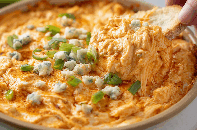 Creamy Slow-Cooked Buffalo Chicken Dip Delight