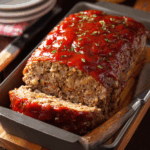 Hearty Homestyle Meatloaf with Oats and Savory Glaze