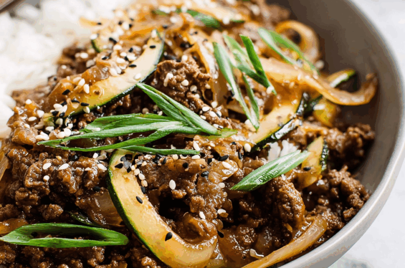 Sizzling Ground Beef Stir-Fry with Veggies