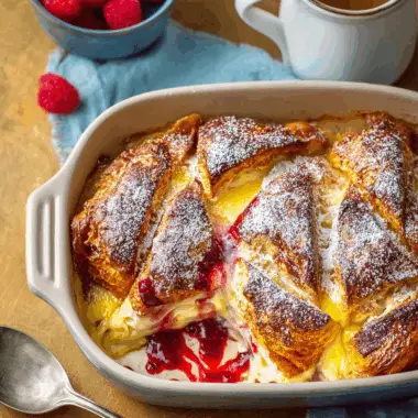 Savory Monte Cristo Casserole with Ham, Cheese, and Egg