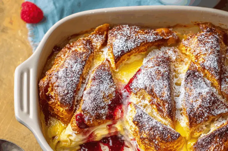 Savory Monte Cristo Casserole with Ham, Cheese, and Egg