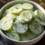 Refreshing Cucumber Salad with Creamy Dressing