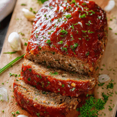 Sweet & Savory Oven-Baked Meatloaf with Caramelized Glaze