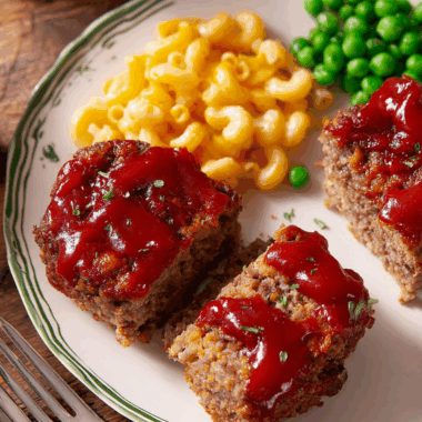 Savory Mini Meatloaf Muffins with Sweet Ketchup Glaze