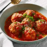 Savory Parmesan-Stuffed Italian Meatballs, Baked to Perfection