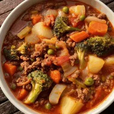 Hearty Ground Beef Stew for Kids