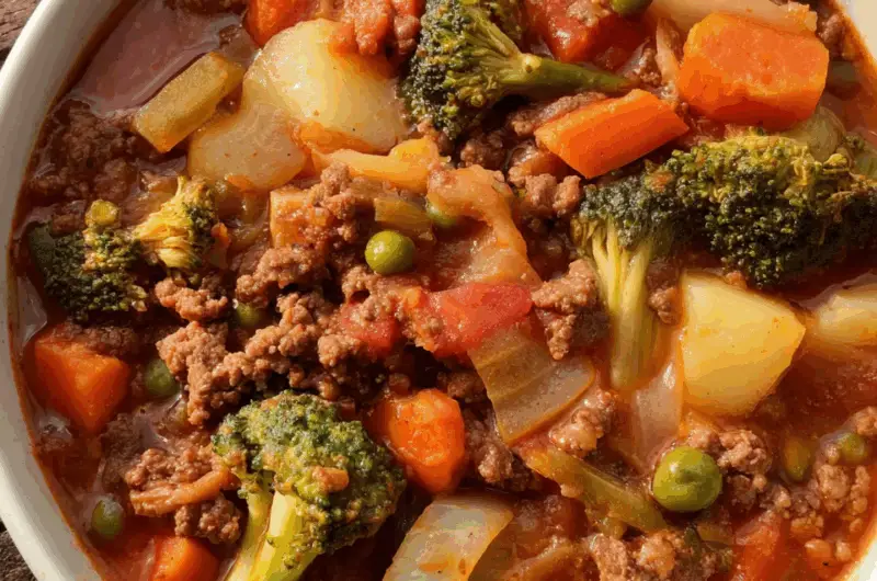 Hearty Ground Beef Stew for Kids