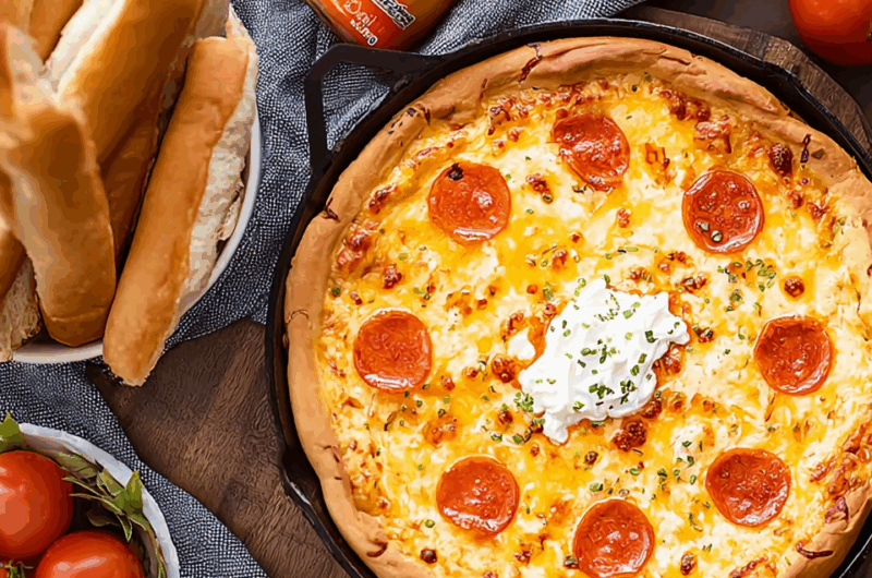Buffalo Chicken Pizza Dip