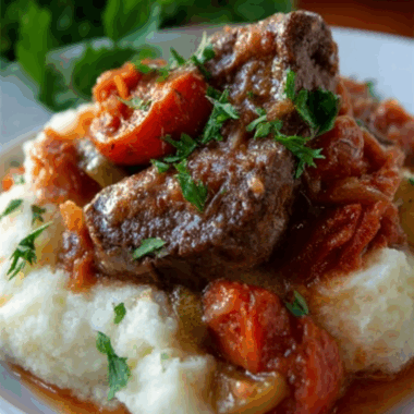 Tender Slow-Cooked Swiss Steak with Tomatoes and Veggies