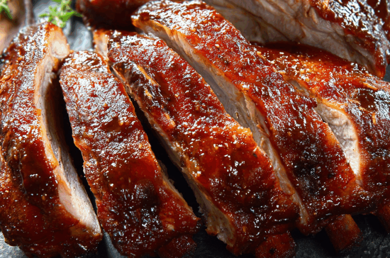Slow-Smoked and Tender BBQ Baby Back Ribs with Sweet & Tangy Sauce 1 Slow-Smoked and Tender BBQ Baby Back Ribs with Sweet & Tangy Sauce