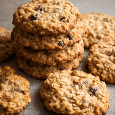 Golden-Baked Oatmeal Cookies with Gooey Chocolate Chips