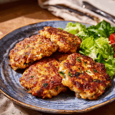 Golden Ranch Chicken Patties with Gooey Mozzarella