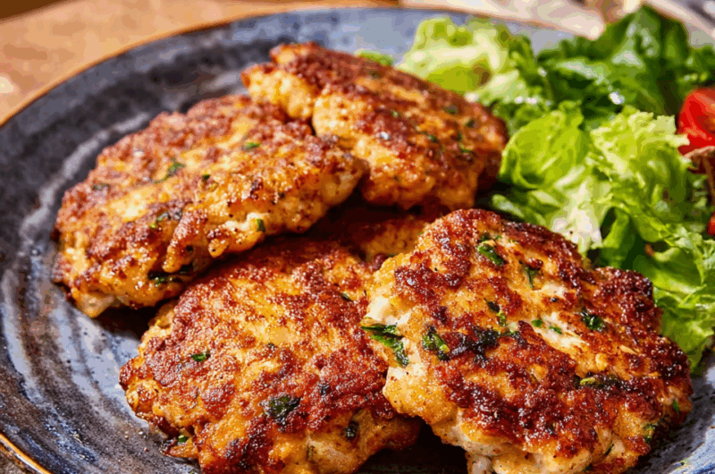 Golden Ranch Chicken Patties with Gooey Mozzarella