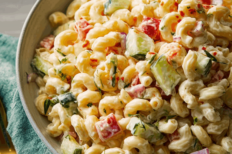 Creamy Summer Picnic Macaroni Salad