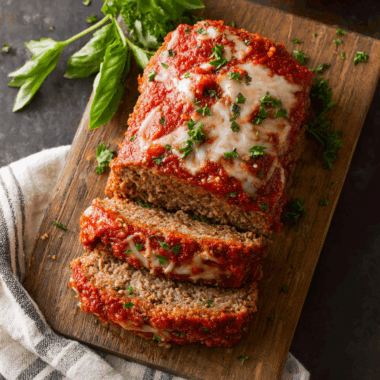 Savory Italian Meatloaf with Herbs and Tomato Sauce