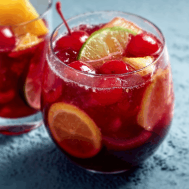 Refreshing Spanish Red Wine Sangria with Citrus and Berries