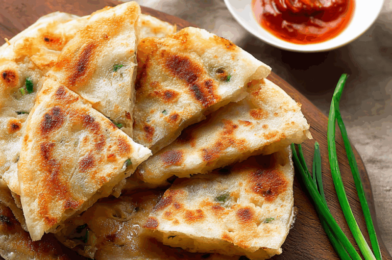 Flakiest Chinese Scallion Pancakes (Cong You Bing)