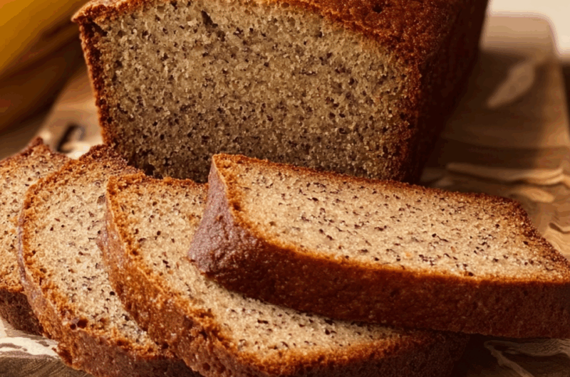 Moist & Fluffy Banana Bread Straight from Your Bread Maker