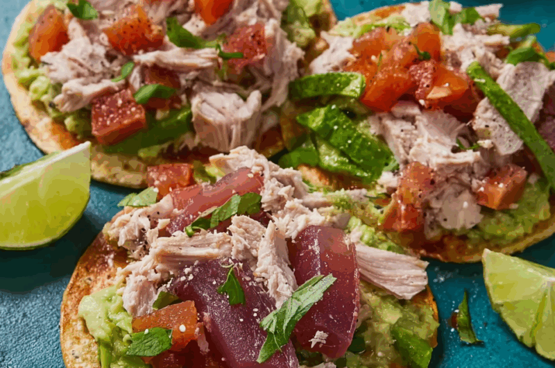 Easy No-Cook Tuna and Avocado Tostadas