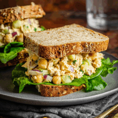 Vegan Chickpea “Tuna” Salad with Creamy Dijon Dressing
