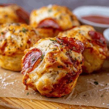 Flaky Biscuit Pizza Bites with Gooey Cheese and Crispy Edges