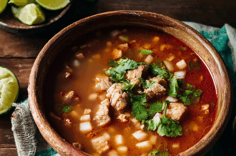 Traditional Mexican Red Menudo: A Hearty Comfort Dish