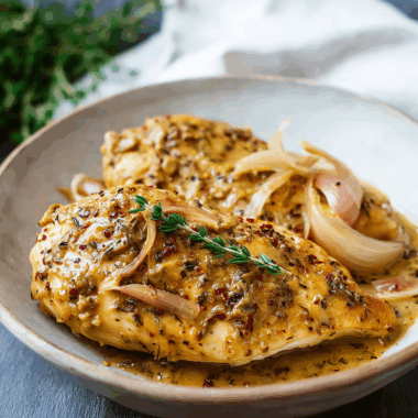 Tender Chicken in a Creamy Dijon Sauce