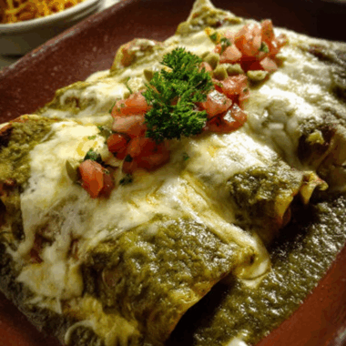 Creamy Swiss-Style Chicken Enchiladas