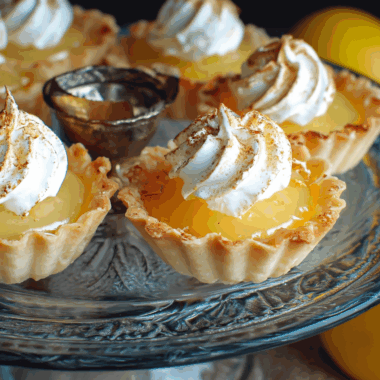 Zesty Lemon Curd Tarts with Buttery Pastry Shells