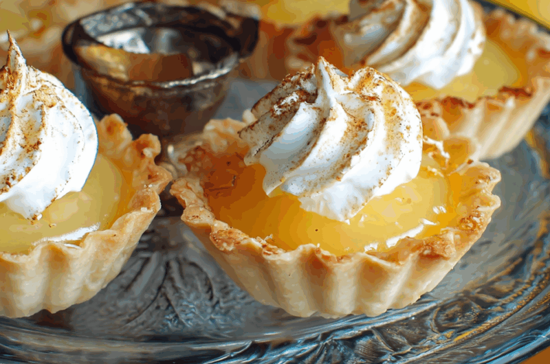 Zesty Lemon Curd Tarts with Buttery Pastry Shells