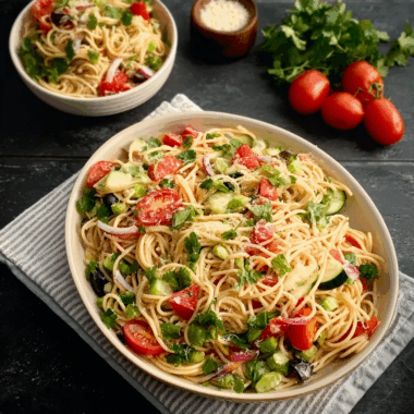 Fresh and Zesty Italian Spaghetti Salad