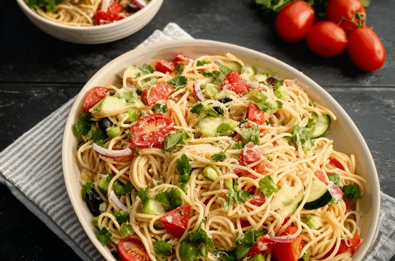 Fresh and Zesty Italian Spaghetti Salad