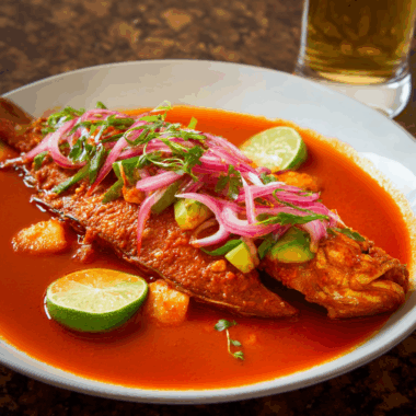 Yucatán-Style Fish with Vibrant Achiote Sauce