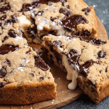 Chewy Slow Cooker Chocolate Chip Cookie with Golden Sultanas