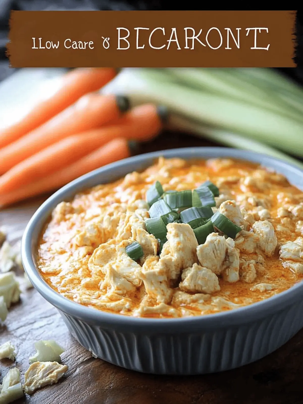 Low Carb Buffalo Chicken Dip