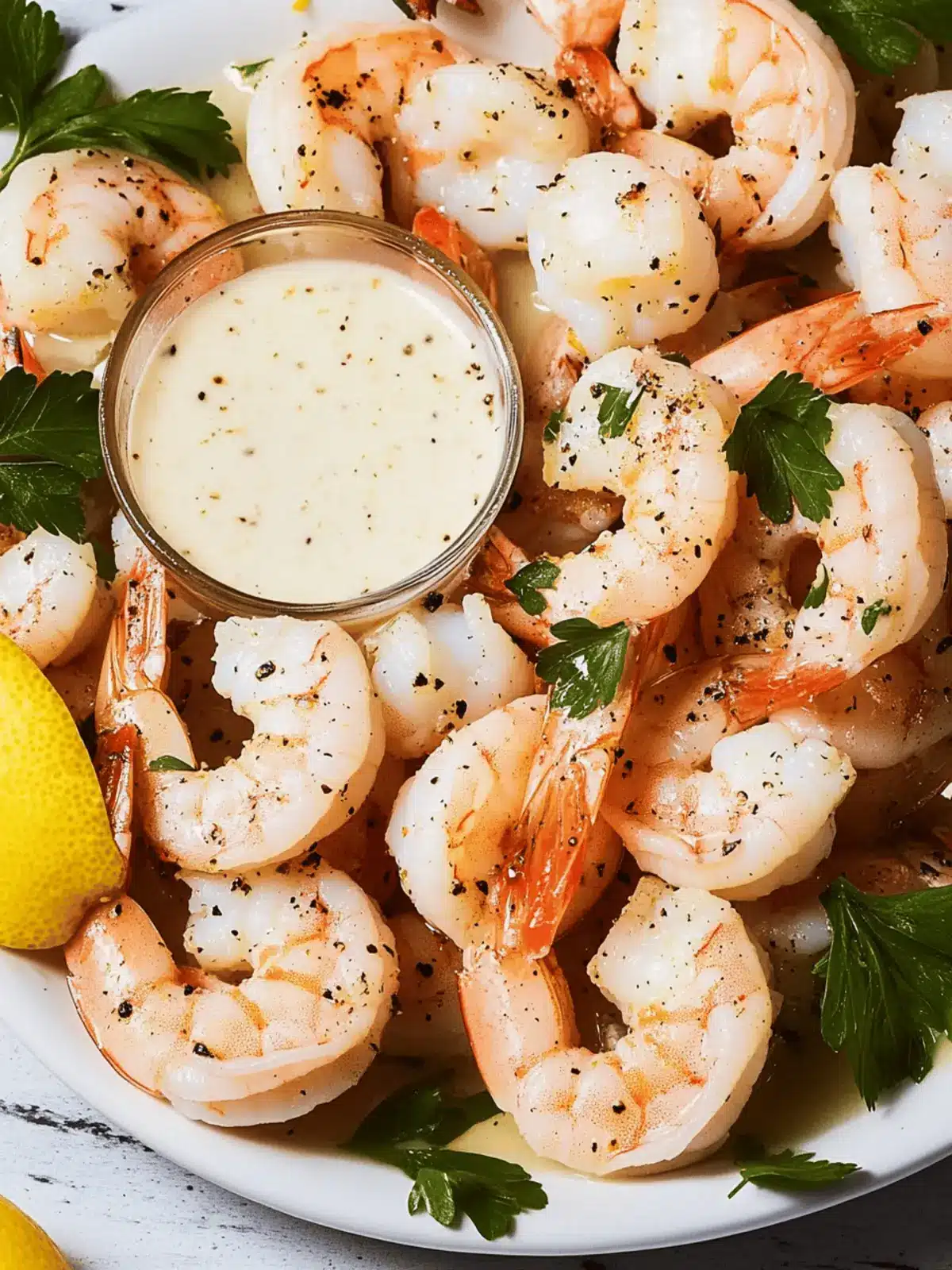 Roasted Shrimp Cocktail With Lemon