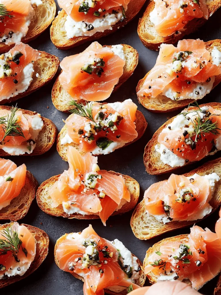 Smoked Salmon Crostini