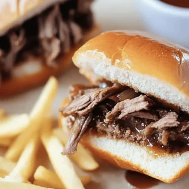 Slow Cooker French Dip Sandwiches